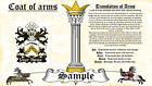 Thicknes-Thicknesse COAT OF ARMS HERALDRY BLAZONRY PRINT