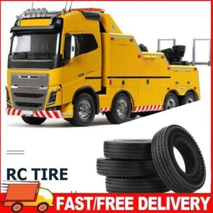 4 Stück RC-Autoreifen für Tamiya 1/14 ferngesteuerte Traktoranhänger/LKW-Räder - Bild 1 von 12