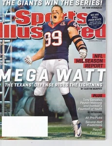 5. November 2012 Sports Illustrated - J. J. Watt, Houston Texans NFL (ohne Etikett) - Bild 1 von 1