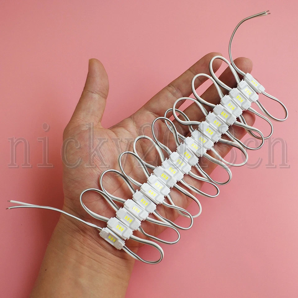 12V Mini 3014 LED Module Light Strip 3LEDs IP65 Waterproof Small Tiny for Sign - Image 1 of 4