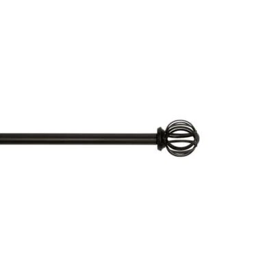 Selecciones de Estilo, 28" - 48" Acero Cortina Única 5/8" Varilla de Bronce con Acabados de Jaula Foto 1 de 2