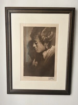 Edward S Curtis Original photogravure Print Antique The Hopi Maiden Foto 1 de 4