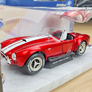 VOITURE SOLIDO FORD SHELBY COBRA 427 MK2 RED METALLIC 1965 1:18 N.B S1801625