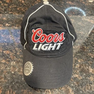 Coors Light Hat with Bottle Opener Black Adjustable Hat Cap - Picture 1 of 9