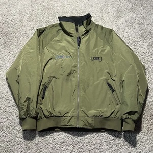 CSX Transportation Railroad Intermodal Jacket Full Zip Bomber Fleece Lined Green - Picture 1 of 8