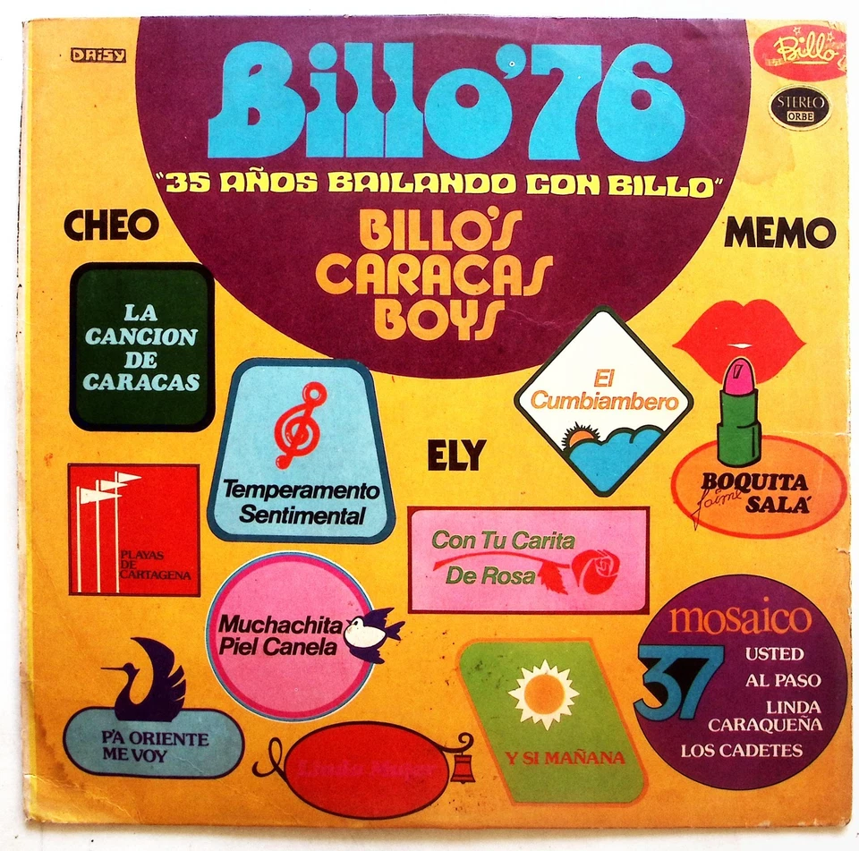 BILLO'S CARACAS BOYS – BILLO'76 - BILLO RECORDS VINYL LP 225-39 - Image 1 of 4