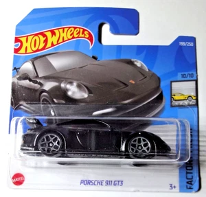 Hot Wheels - Porsche 911 GT3 - Schwarz - short card - Factory Fresh 2022 - HCX85 - Bild 1 von 3