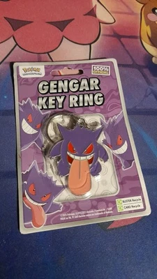 Official Nintendo Pokémon License Gengar enamel keychain keyring factory sealed  - Image 1 of 3