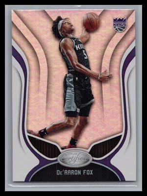 2019-20 Panini Certified #77 De'Aaron Fox Base Set Card Sacramento Kings - Image 1 of 2