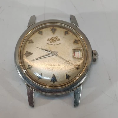 Enicar Seapearl ultrasonic 17j Brevet 98243  vintage Swiss watch - image 1 of 4