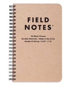 Field Notes 56 Wochen undatierter Planer - 4-3/4" x 7-1/2", 112 Seiten Brandneu - Bild 1 von 4