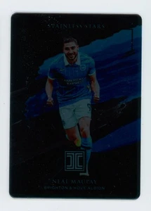 2020-21 Neal Maupay Panini Impeccable Stainless Stars Black Brighton Card 1/1 - Picture 1 of 3