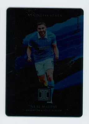 2020-21 Neal Maupay Panini Impeccable Stainless Stars Black Brighton Card 1/1 - Image 1 of 3
