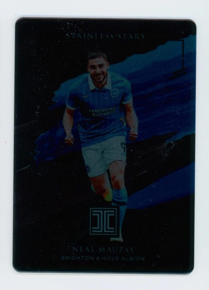 2020-21 Neal Maupay Panini Impeccable Stainless Stars Black Brighton Card 1/1 - Image 1 of 3