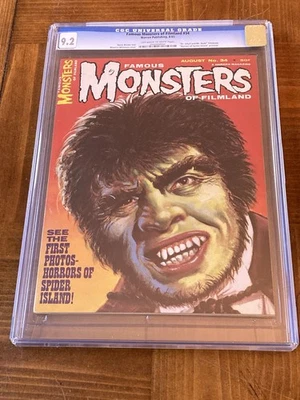 Famous Monsters of Filmland 34 CGC 9.2 OW/White Pages (Classic Cover- 1965) - Image 1 of 3