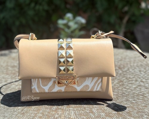 Borsa a tracolla media Michael Kors Cece tracolla donna borsa catena righe MK