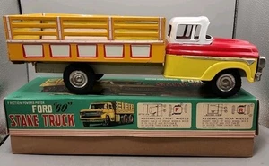 Ford 1960's Stake Truck 2000A Japan Tin Toy Rare New With Box - Picture 1 of 17