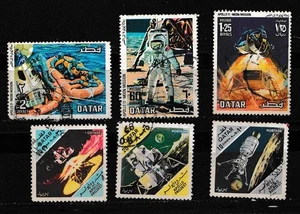 Katar 1967 Apollo Mond Mission Space Apollo Briefmarken. - Bild 1 von 2