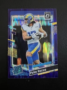 2023 Panini Donruss Optic Rated Rookie Purple Shock Puka Nacua - Picture 1 of 3