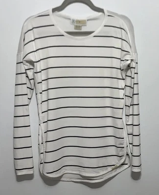 Camiseta Exofficio Para Mujer XS Blanca Rayas Transpirable Protector de Insectos Top Foto 1 de 4