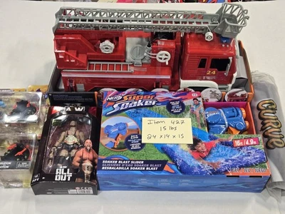 Driven By Battat Fire Truck Toy Vehicle Lights Sounds Swiveling Ladder Kids - image 1 of 4