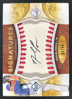 2009 Sweet Spot подписи красный стежок синий чернила #S-DP Дэвид цена RC Auto /50 - Изображение 1 из 2