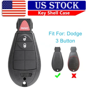 For 2009 2010 2011 2012 Dodge Ram 1500 2500 3500 Remote Car Key Shell Case Cover - Picture 1 of 9