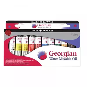 Daler Rowney Georgian Water Mixable Oil Colour Introduction Set 10 x 20ml - Picture 1 of 1