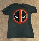 Marvel Deadpool & Wolverine Evil Eye Sketch Logo Gray T-shirt Size S Adult