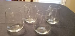 Luigi Bormioli Stemless Wine Glasses Set of 4 Clear Italy 24 fl oz. Missing Tags - Picture 1 of 5