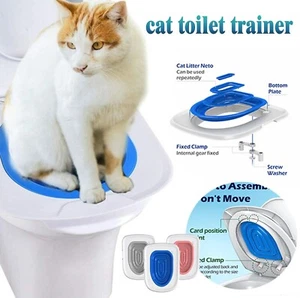 Katzentoilette Trainingsset Wiederverwendbar Welpe Katze Katzentoilette Matte Reinigung Zubehör - Bild 1 von 13