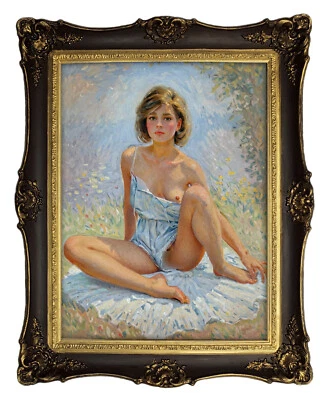 Erotik Akt Nude art Bild Erotic Hot Girls mit Rhamen Female Woman Erotic ER44 - Bild 1 von 3