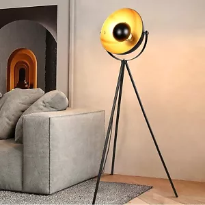 Albrillo Lampada da Terra Vintage in Metallo stile Retrò Industry con Treppiede - Foto 1 di 17
