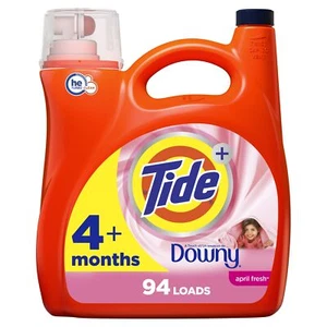 Tide with Touch of Downy Liquid Laundry Detergent 132 Fl Oz Powerful Cleaning - Picture 1 of 5