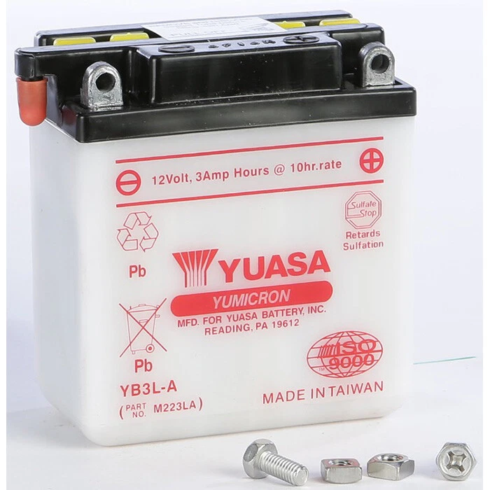 BATERÍA YUASA YB3L-A CONVENCIONAL HONDA XL250R 1982-1987 HONDA XL600R Foto 1 de 1