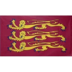 Three Gold Lions - Royal Banner of England Richard The Lionheart 5' x 3' Flag - Picture 1 of 1