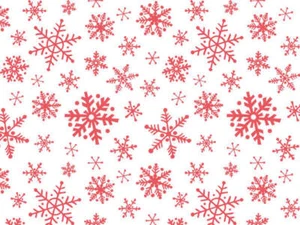 RED SNOWFLAKE FLURRY Design Tissue Paper Sheet Choose Size & Package Amount - Picture 1 of 1