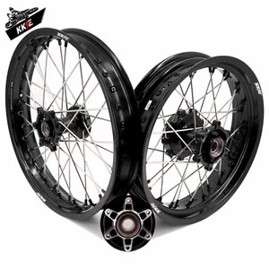 KKE 2.5*19''/3.5*17'' Cush Drive Supermoto Wheels Fit KTM390 Adventure 2020-2021 - Picture 1 of 12