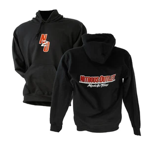Nitrous Outlet Black Hoodie - Red Logo - X-Large - Picture 1 of 2