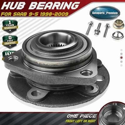1x Conjunto de cojinete de cubo de rueda delantero derecho o derecho para vagón sedán Saab 9-5 2002-2009 Foto 1 de 4