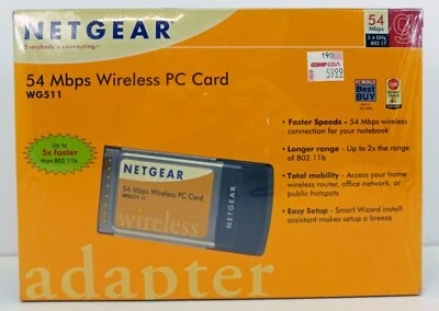NETGEAR 54 Mbps Wireless PC Card Adapter NOS - Image 1 of 3