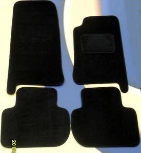 Car Mats for JAGUAR XJ6/XJ8/X300 1994-2003 Quality Tufted BLACK with 2 clips - Picture 1 of 2