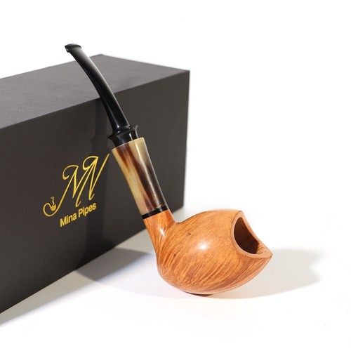 Mina&Idea Pipe Smooth Special Acorn Handmade Briar Pipe New eBay