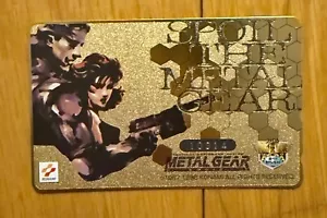 Scheda telefonica ologramma Metal Gear 1998 Giappone rara Konami vintage - Foto 1 di 2