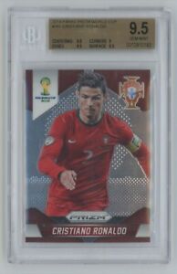 2014 Panini Prizm World Cup Soccer Cristiano Ronaldo #161 GEM BGS 9.5