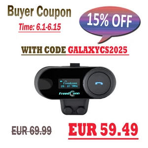 800M T-COMSC Motorrad Helm Sprechanlage Intercom Headset Bluetooth 3 Reiter LCD - Bild 1 von 12