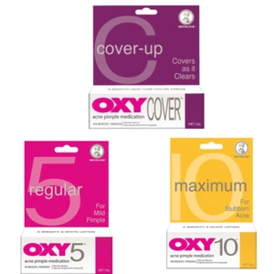 Crema medicinal para granos para el acné - OXY 5 / OXY 10 / OXY Cubrimiento - Peróxido de benzoilo - Imagen 1 de 15