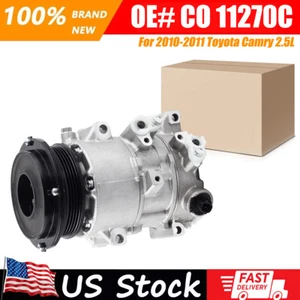 AC Air Compressor w/ Clutch CO 11270C For Toyota Camry 2.5L 2010 2011 8831033290 - Foto 1 di 8