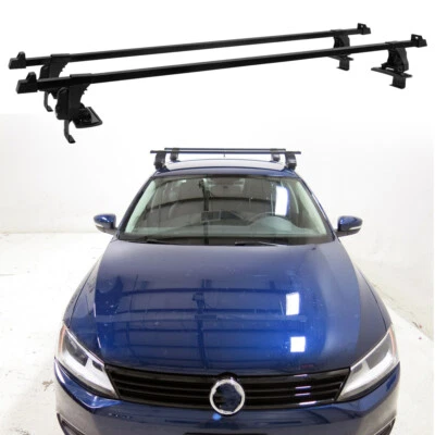 Portaequipajes de carga con barra transversal de techo para Volkswagen Jetta GLI 54" Foto 1 de 4