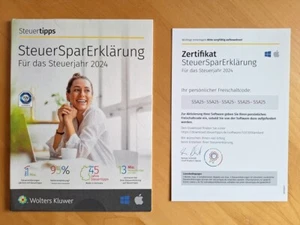 SteuerSparErklärung (Steuerjahr 2024) Schnell & einfach zur Steuererklärung 2024 - Bild 1 von 2